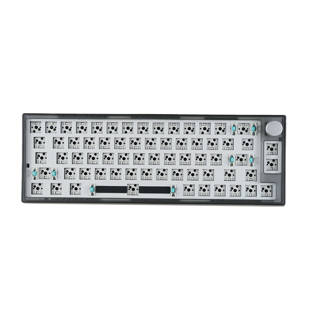 MK66 Pro RGB Mechanical Keyboard Kit Gamer Keyboard for PC Laptop Gaming Mechanical Keyboard Hot Swappable With Knob