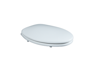 Siège de toilette ovale blanc élégant avec technologie d'ouverture silencieuse et système de fixation rapide pour un entretien de la salle de bain sans effort - Product Image 2