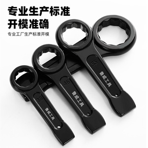 Llave de boca de impacto de alta resistencia Luwei Tools, métrica de 55 mm, grado industrial, acero forjado, tratada térmicamente - Product Image 2
