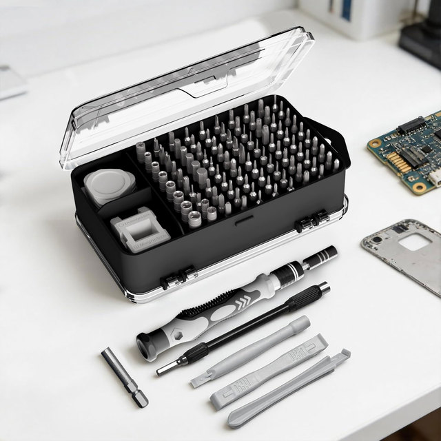 YIYUN 117-in-1 Professional Precision Screwdriver Kit Magnetic Chrome Bits Plastic Steel Tools Phone Laptop Watch Repair OEM