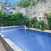 Lames de couverture de piscine en PC, imperméables, antidérapantes, couvertures de piscine électriques rigides pour piscines enterrées
