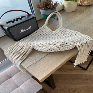 Alla moda regalo di <span class=keywords><strong>natale</strong></span> <span class=keywords><strong>Macrame</strong></span> Tote Boho Market borse a tracolla per agricoltori borsa a rete Tote da spiaggia - Product Image 2