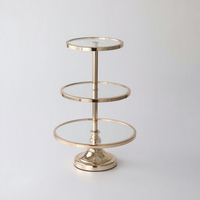 Support à gâteau rond QD-GREEN S-120 en autres matériaux, compatible lave-vaisselle, présentoir à dessert en verre pour mariage, anniversaire, fête, cuisine