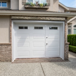 <span class=keywords><strong>Porte</strong></span> de <span class=keywords><strong>garage</strong></span> <span class=keywords><strong>sectionnelle</strong></span> extérieure en acier inoxydable de haute qualité, style moderne, manuelle et sécurisée - Product Image 1