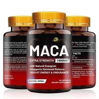Capsules de Maca et d'Extrait de Poivre Noir en Gros – Puissant Tonifiant, Santé Immunitaire, Croissance Capillaire, Qualité Alimentaire Naturelle pour Hommes