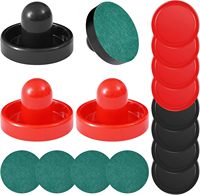 Pousseurs et disques de hockey sur air en plastique GRGM GT24009 |   Ensemble d'accessoires de remplacement pour poignées de but et palettes de jeux d'intérieur pour tables de jeu