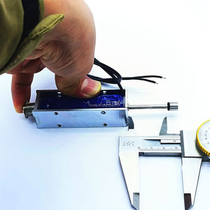 U1095s 50 मिमी स्ट्रोक सोलनॉइड कोइल dc <span class=keywords><strong>24v</strong></span> 40n बल ओपन फ्रेम पुश प्रकार प्रिंटर के लिए - Product Image 1