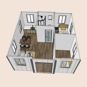 Maison en conteneur extensible à double aile avec cuisine et salle de bain Design moderne Installation rapide pour la maison de l'immeuble de bureaux - Product Image 6