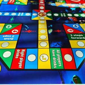 เกมกระดานหมากรุกบิน 2 in 1 แบบหนาสำหรับเด็ก เกมปริศนาขนาดใหญ่สำหรับนักเรียน พร้อมแผ่นรองเล่นหมากรุก - Product Image 4