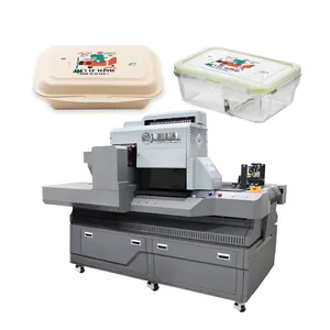 Máquina de impresión UV Industrial de paso único, impresora Digital de alta velocidad, caja de cartón corrugado