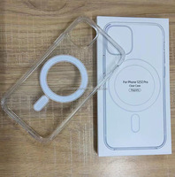 Étui de téléphone magnétique mince antichoc en TPU+PC électroplaqué de qualité supérieure avec chargement sans fil et protection anti-jaunissement pour