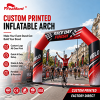Arche gonflable hermétique FEAMONT pour ligne de départ de course, installation rapide, résistante au vent, portique pour événements sportifs, autoportante