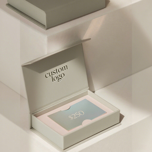 Scatola rigida personalizzata con inserto in carta per carte regalo <span class=keywords><strong>VIP</strong></span> & Store Shopping Card Packaging scatole di cartone - Product Image 2