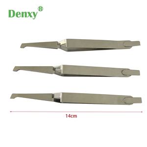 Denxy Dental <span class=keywords><strong>Bracket</strong></span> Holding Tweezer Cross Lock Self Closing pinza inversa staffa ortodontica pinzette supporto per staffe dentali - Product Image 1