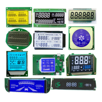Écran LCD à segments monochrome de haute qualité, faible consommation d'énergie, TN HTN STN FSTN VA, taille personnalisée, module LCD à segments