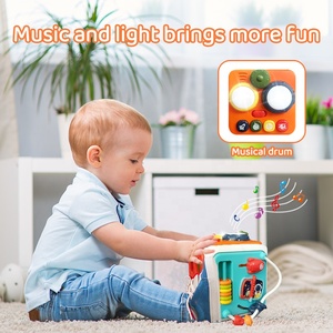 Cubo di Attività Sensoriale Educativo 7-in-1 per Bambini, Giocattolo Montessori per Bambini da 1 a <span class=keywords><strong>3</strong></span> <span class=keywords><strong>Anni</strong></span> - Product Image 6