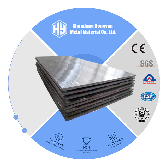 Factory Direct Sale  S235jr S355jr Ss400 HRC Ms Black Iron Metal Mild Hot Rolled Carbon Steel Sheet Plate