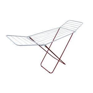 Mode 16M fer poudre revêtement pliant vêtements cheval sèche-<span class=keywords><strong>linge</strong></span> vêtements étendoir balcon pour la maison - Product Image 3