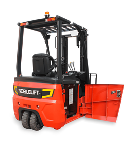 מלגזה חשמלית NOBLELIFT FE3D16-18-20N Li 1.6/2 טון לעבודה כבדה, אורך מזלגות 1070 מ\\\"מ, סוללת ליתיום-יון, משאית משטחים דו-שלבית - Product Image 4