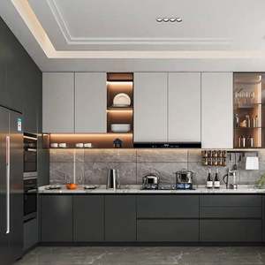 Muebles de Cocina de Diseño de Lujo para Toda la Casa, Gabinetes Personalizados, Gabinetes de Pared de Madera, Fábrica de Origen Único - Product Image 1