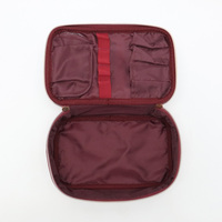 Trousse de Maquillage Portable Grande Capacité avec Fermeture Éclair en PU, Organisateur Cosmétique Multifonctionnel, Boîte de Rangement pour Articles de Toilette et Beauté