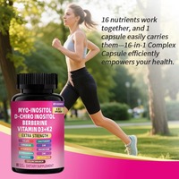 Complément de magnésium OEM 90 capsules pour l'énergie, 16 en 1, qualité alimentaire pour femmes adultes, conditionnement en bouteille
