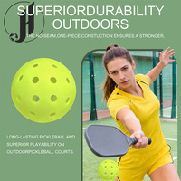 Balles de pickleball JH TPE, 40 trous, qualité tournoi, 26 grammes, 74 mm, pour entraînement et compétition, lot en vrac