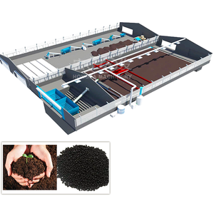 Fertilizante Fermentation Pool with the Wheel Turner Running Producción <span class=keywords><strong>de</strong></span> fertilizantes orgánicos Línea <span class=keywords><strong>de</strong></span> producción <span class=keywords><strong>de</strong></span> fertilizantes granulares - Product Image 4