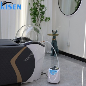 Kisen En gros Fauteuil de massage pour spa capillaire avec fonction lavage de cheveux, vapeur, hydrothérapie et massage thaïlandais, lit de shampoing - Product Image 6
