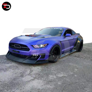 Mejor <span class=keywords><strong>precio</strong></span> 2015-2017 ZD Wide Style para <span class=keywords><strong>Mustang</strong></span> Gen 6 con guardabarros ancho bengalas alerón lateral falda labios delanteros - Product Image 3