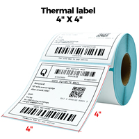 Rouleaux de papier pour imprimante d'étiquettes thermiques adhésives directement de l'usine, 40*30mm*350 étiquettes, autocollant 100% image foncée, longue durée de vie, sans BPA