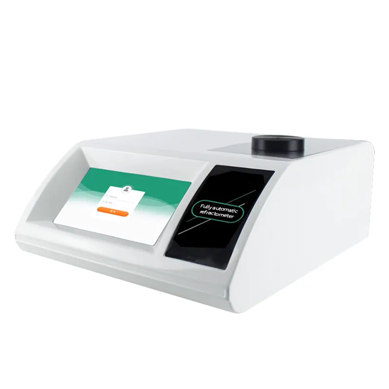 Réfractomètre automatique Abbe instrument de mesure de la concentration en solution de sucre Réfractomètre automatique à écran couleur tactile