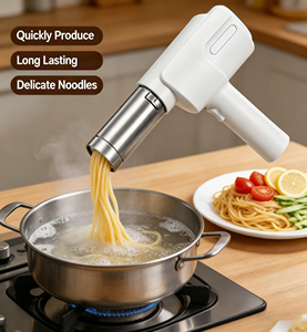 Machine à pâtes électrique sans fil 5-en-1, presse-purée rechargeable et poussoir à saucisses, facile à nettoyer pour pâtes maison et aliments pour bébés - Product Image 5