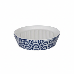 Portasapone in ceramica MSV 'Bento' bianco e blu - Product Image 2