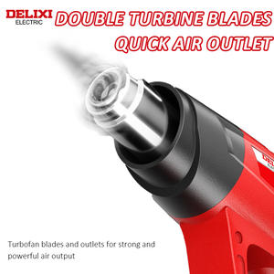 <span class=keywords><strong>Pistola</strong></span> <span class=keywords><strong>de</strong></span> <span class=keywords><strong>Calor</strong></span> Delixi 2000W 650 ℃   <span class=keywords><strong>Pistola</strong></span> <span class=keywords><strong>de</strong></span> Aire Caliente Eléctrica <span class=keywords><strong>con</strong></span> Temperatura Dual Ajustable para Envoltura Termoencogible y Eliminación <span class=keywords><strong>de</strong></span> Pintura para Uso en Bricolaje - Product Image 5