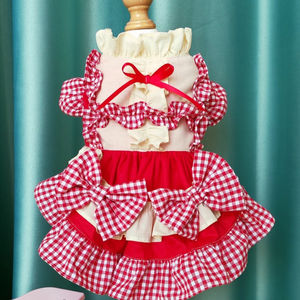 <strong>Graceful</strong> Bowknot <strong>Pet</strong> Party Dress Dog Cat Princess Dress Clothes - Product Image 1