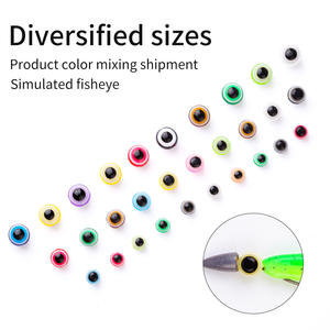 ลูกปัดตาปลอม พลาสติกเรซิ่น ขนาด 4 มม. 5 มม. 6 มม. 8 มม. 10 มม. 12 มม. อุปกรณ์ตกปลา สำหรับงาน DIY และตกปลา - Product Image 3