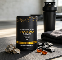 OEM 60 Gummies Pure Himalayan Shilajit Gold Gummies 3000mg Ashwagandha Black Energy Support Complément Alimentaire