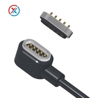 Conector Magnético de Fabricante, Paso de 2.0 mm, Carga Magnética con Resorte, Cable Conector de 10 Pines