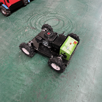 Tondeuse à gazon robuste 550L sur roues, 9HP 224cc, démarrage électrique et lanceur manuel, pour vergers et parcs