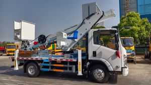 1SUZU Aerial Work <b>Platform</b> <b>truck</b> with Rear or Front Fiberglass Insulated Bucket for Electrical Installation and Maintenance - Product Image 5