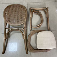 Empilable à bas prix en plastique PP résine rotin Restaurant hôtel événement fête mariage Banquet chaise avec coussin amovible