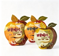 Gezonde Knapperige Pu-erh Thee Smaak Gedroogde Appelchips Natuurlijk Gedroogd 38g Appel Fruit Snacks OEM Beschikbaar Groothandel