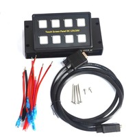 Panel de Control Táctil de 6/8 Grupos DC12V/24V con Caja de Control, Cable VGA, Cinta Adhesiva 3M y Etiqueta para Barcos, Camiones y Autocaravanas