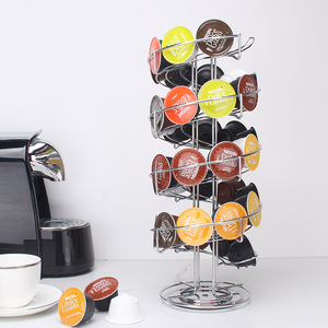 En gros Multifonction <span class=keywords><strong>Dolce</strong></span> <span class=keywords><strong>Gusto</strong></span> 24 pièces En Métal Rotatif Support de Dosettes De Café Capsule - Product Image 4