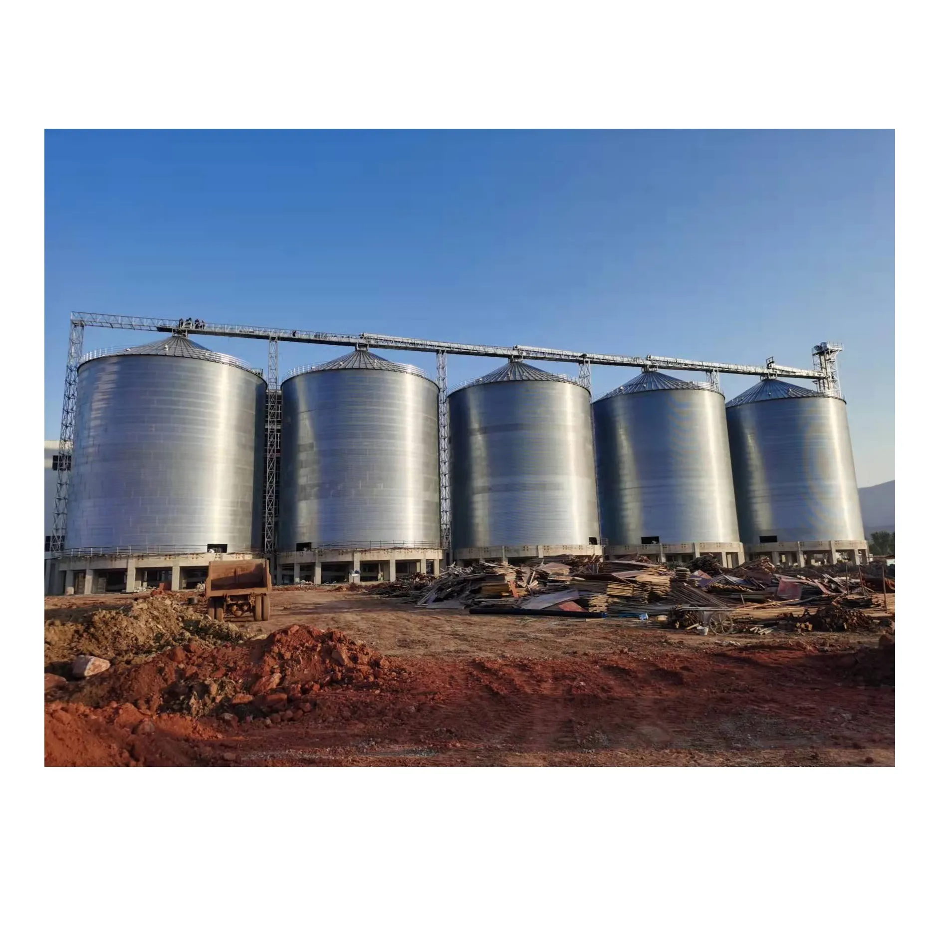 Silo de acero para almacenamiento de granos, diseño portátil de calidad superior, hecho en china