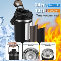 Botella de Agua Personalizada de Acero Inoxidable 304 SUS, Termo de Doble Pared de 1 Litro