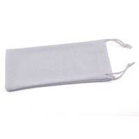 Étui à lunettes en microfibre de haute qualité, imprimé avec un logo, blanc, gris, noir, doux