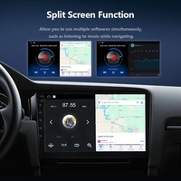 Autoradio universel 9 pouces 32 Go double DIN avec écran tactile IPS, navigation GPS, stéréo Android, lecteur multimédia DVD, CarPlay sans fil
