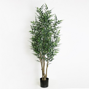 Faux arbre couleur <span class=keywords><strong>vert</strong></span> vif, 40 cm, décoration d'intérieur et extérieure, plante artificielle, arbre d'acacia, d'olive - Product Image 1